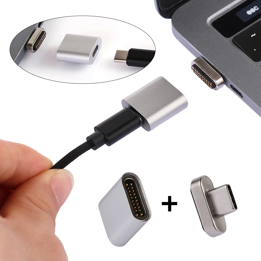 Высокое качество, 20 контактов, Магнитный адаптер USB Type C, разъем PD 100 W, быстрая зарядка для MacBook Pro Pixel samsung S10 huawei