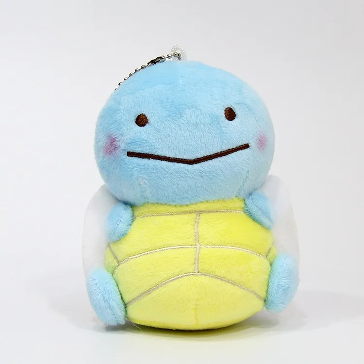 12 см Плюшевые сидящие Bulbasaur Squirtle Charmander Eveen милый горячий положительный энергетический Рождественский подарок малыш аниме мультфильм мягкие игрушки - Цвет: Синий