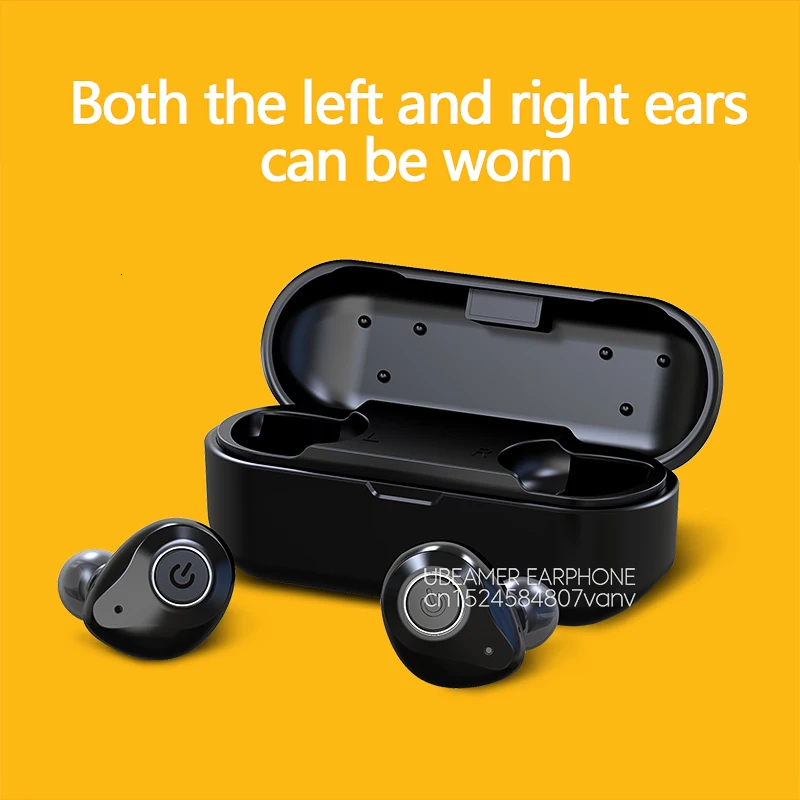 Ubeamer X6 V5.0 Bluetooth наушники TWS настоящая Беспроводная выносливая водонепроницаемая Спортивная игровая гарнитура для мобильных телефонов