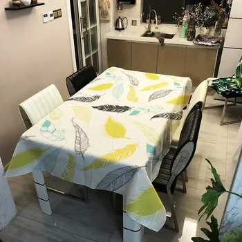 

Modern Simple Tablecloth Rectangular Table Cloth Washable Dustproof Geometric Pattern Table Cover for Home Decorative