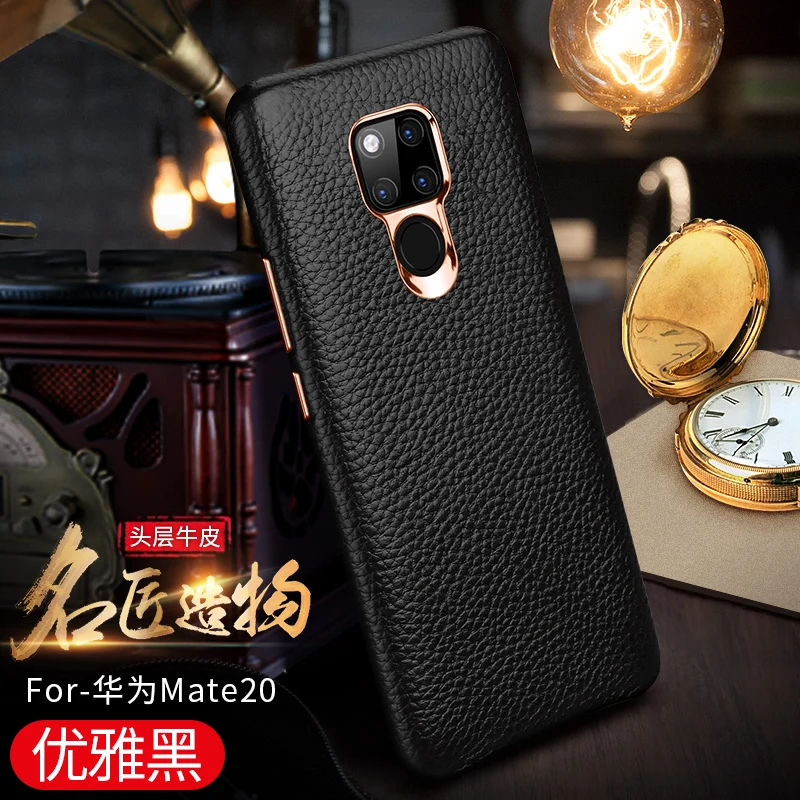 Защитный чехол из натуральной кожи для huawei mate 30, роскошные аксессуары для huawei mate 30 Pro Funda Capa
