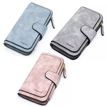 

Ladies Wallet Zipper Long Purse Ladies' Card Wallet Triple Discount Fashion Wallet