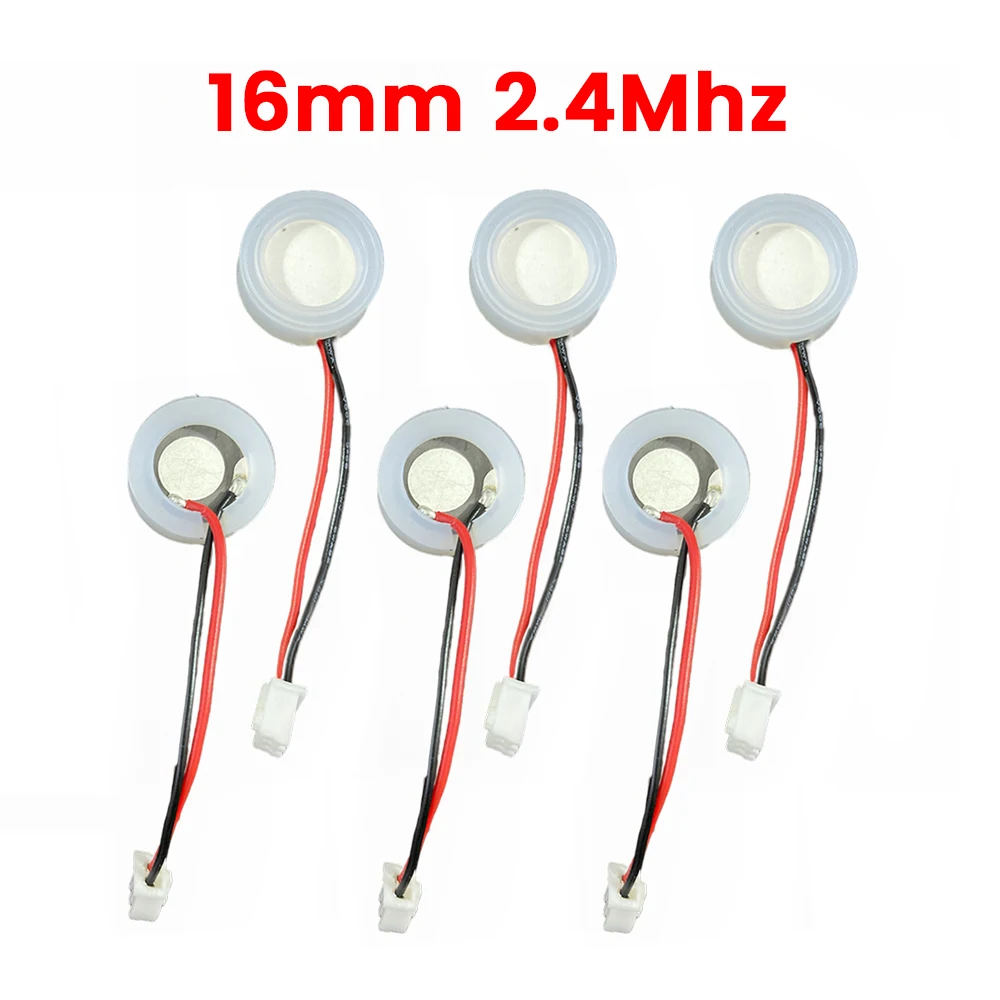 16mm 2.4Mhz Ultrasonic Mist Maker Fogger Atomizing Transducer Oscillating Blade Piezoelectric Ceramic Air Humidifier Acces 6pcs ultrasonic atomizer accessories