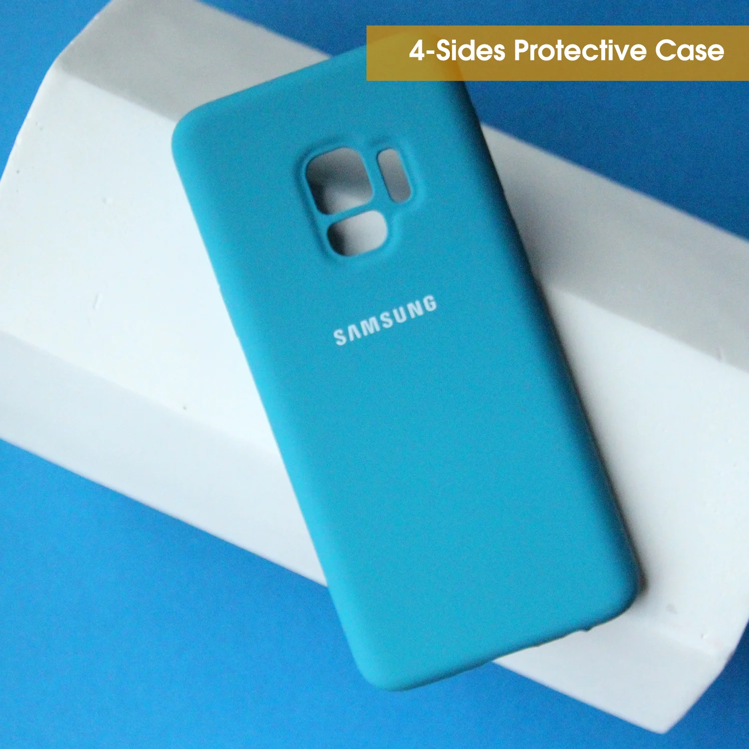 Fruit Blue Чехол для samsung Galaxy S9 S9 Plus из жидкого силикона с открытым дном для Galaxy S9 S9Plus защитный противоударный чехол для задней панели G960 G965 - Цвет: Fruit Blue