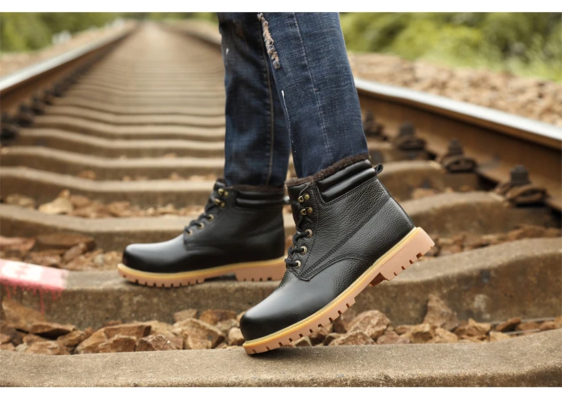 Men's Boots High Quality Waterproof Footwear The New Autumn Winter Ankle Boots for Men Fashion Warm Boots