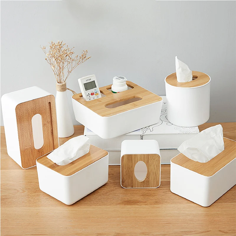 Buy Wholesale China Bamboo Tissue Storage Box Toilet Paper Holder Case  Tissue Container Solid Wood Napkin Holder & Tissue Storage Box at USD 0.9