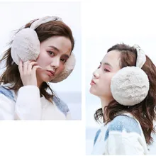 Women's Cute Earuffs New Faux Fur Hamburger Windproof Warm Foldable Plush Soft Headphones Winter Fashion Casual Accessory DH