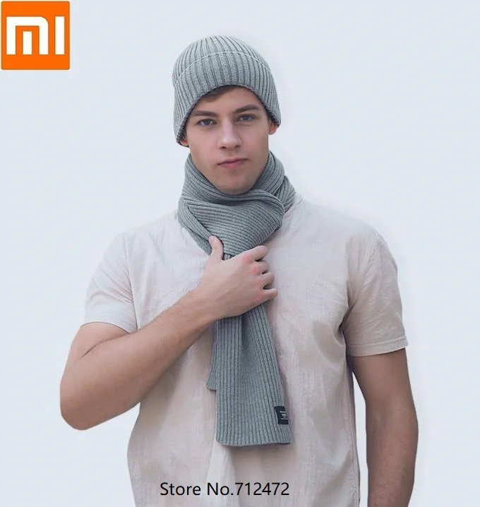 Xiaomi модный Теплый Бархатный вязаный шарф, Утепленные зимние теплые удобные шарфы для мужчин и женщин
