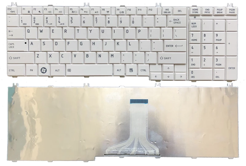 Новая клавиатура США для Toshiba Dynabook T350 B350 нам Клавиатура ноутбука черный/белый