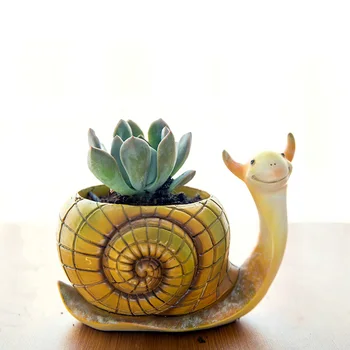 

Fleshy Flower Pot Resin Cartoon Animal Ornaments Creative Plant Cute Table Top Flowerpot Vases Home Decoration