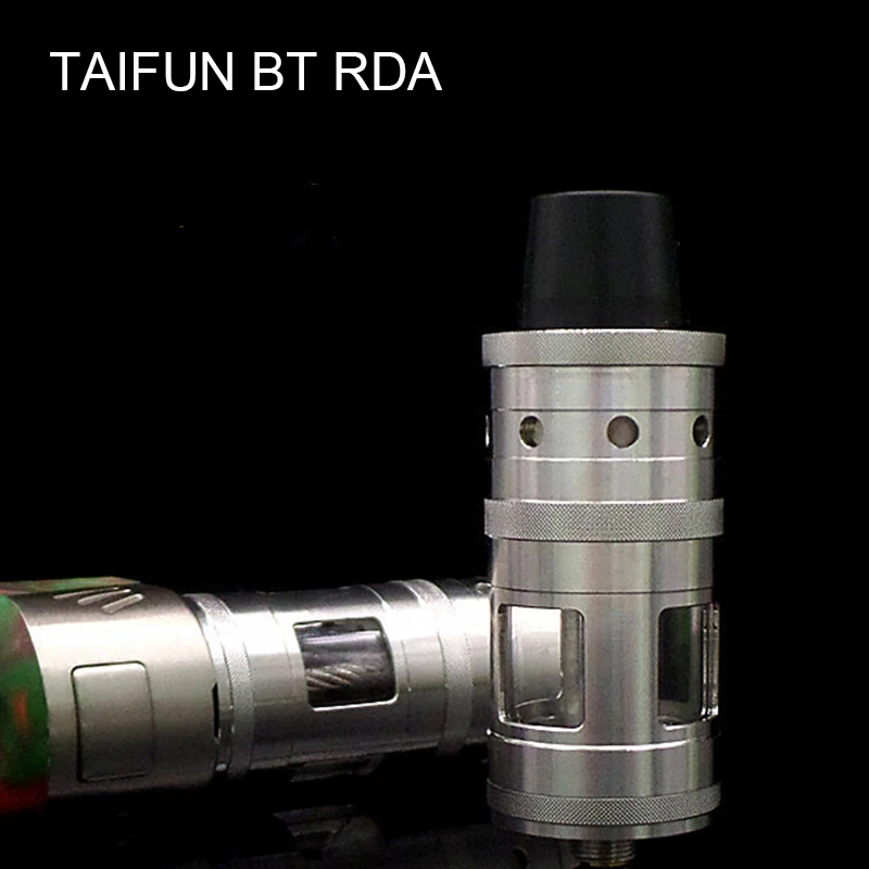HOT-e-cigarette-RDA-RBA-Taifun-BT-atomizer-5ml-Oil-tank-23mm-Diameter-vape-tank-Stainless