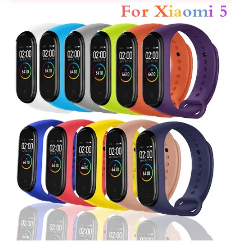 Ремешок силиконовый для Xiaomi Mi Band 5 4 3 спортивный браслет 5|Смарт-аксессуары| |
