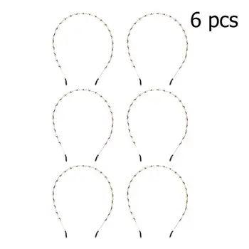 

6Pcs Hair Clasp Modern Shape Hair Band Spiral Spring Hair Clip Unisex Hairpin Hair Fixer for Woman Girl Lady(Golden)