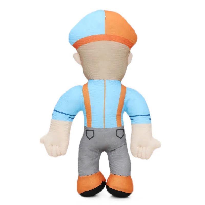 Blippi Plush Baby Toys 12.6inch Soft Stuffed Educational Dolls for Toddlers Blippi Hat Cosplay Prop Baby Gift Plushie