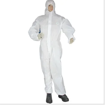 

In-Stock Disposable White Coveralls Painters Protective Clothes Personal Health Care Overalls Braces Supports Hooded