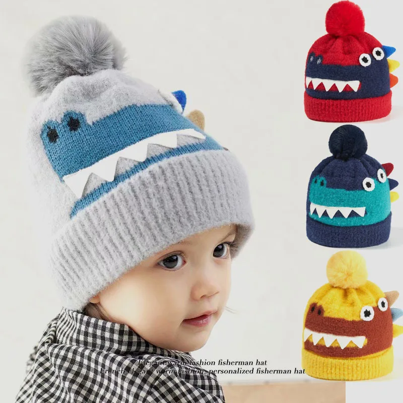 

0-2 Years Boy Girls Beanie Hats Knitted Warm Caps for Kids Toddler Autumn Winter 6 Months- 6 Years Girls Hats for Toddler gorro