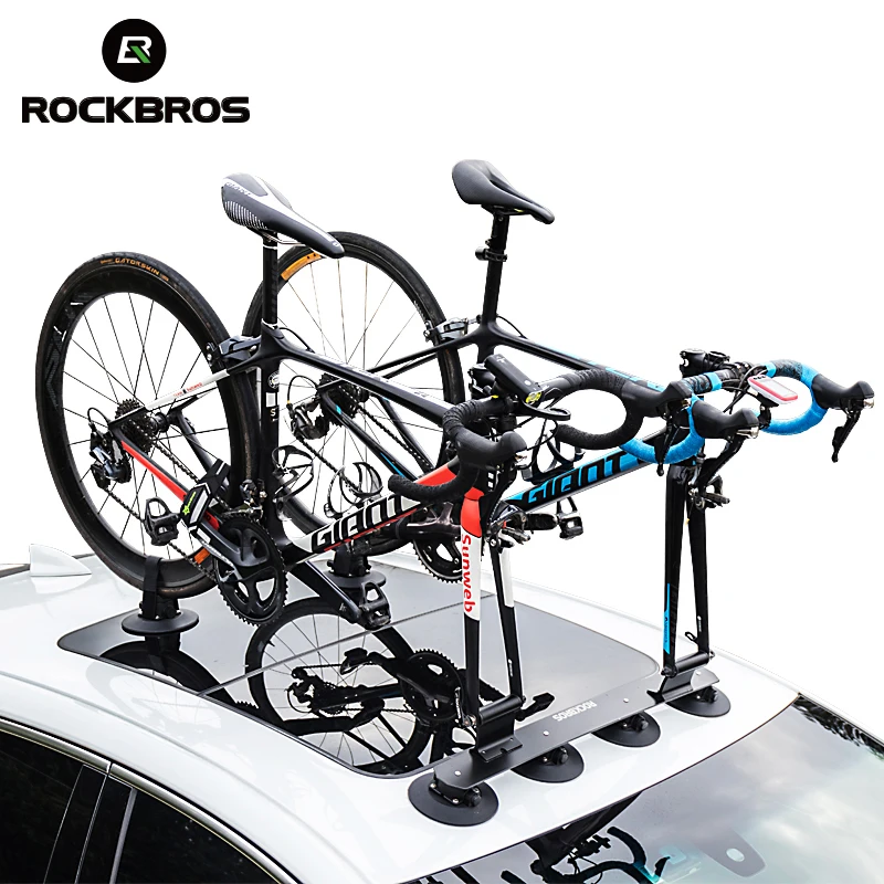 ROCKBROS багажник на крышу велосипеда велосипед стойка всасывания крыша-топ велосипед Автомобильные стойки Перевозчик MTB Горный шоссейный велосипед аксессуар