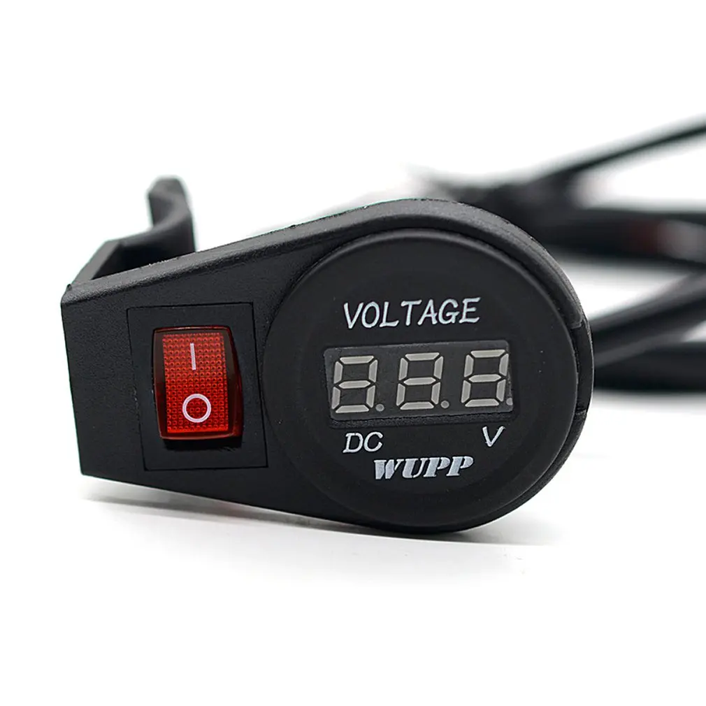 Мотоцикл 12V24V модифицированный вольтметр с переключателем автомобильный вольтметр цифровой дисплей