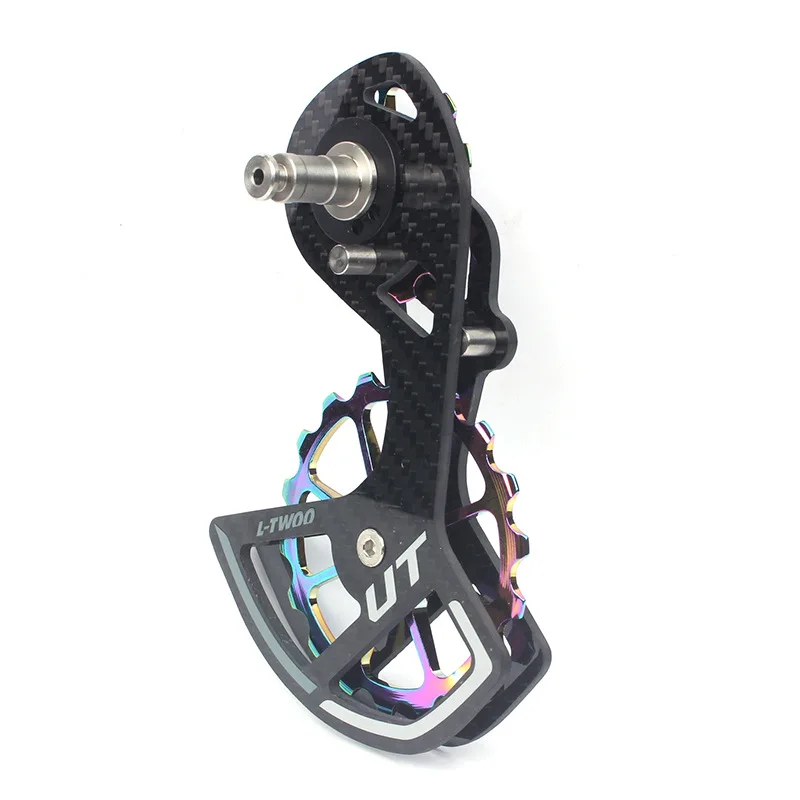 

Coloful Road Bike Carbon Fiber Rear Derailleur 13T/18T Pulley Ceramic Wheel Guide For Shimano R8000 R9100 8050 9150 R7000 105