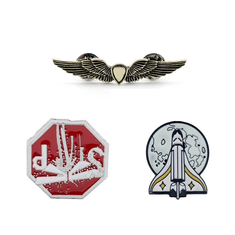 The Last Of Us Part 2 Ellie Backpack Pins Brooch Shield Wings Tlou Rocket  Spaceship Badge Brooches For Fans Game Jewelry Gift - AliExpress