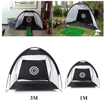 

Foldable Golf Practice Net Practice Golf Hitting Nets Golf Cage Swing Trainer With Carry Bag Golf Accessories For Indoor Outdoor