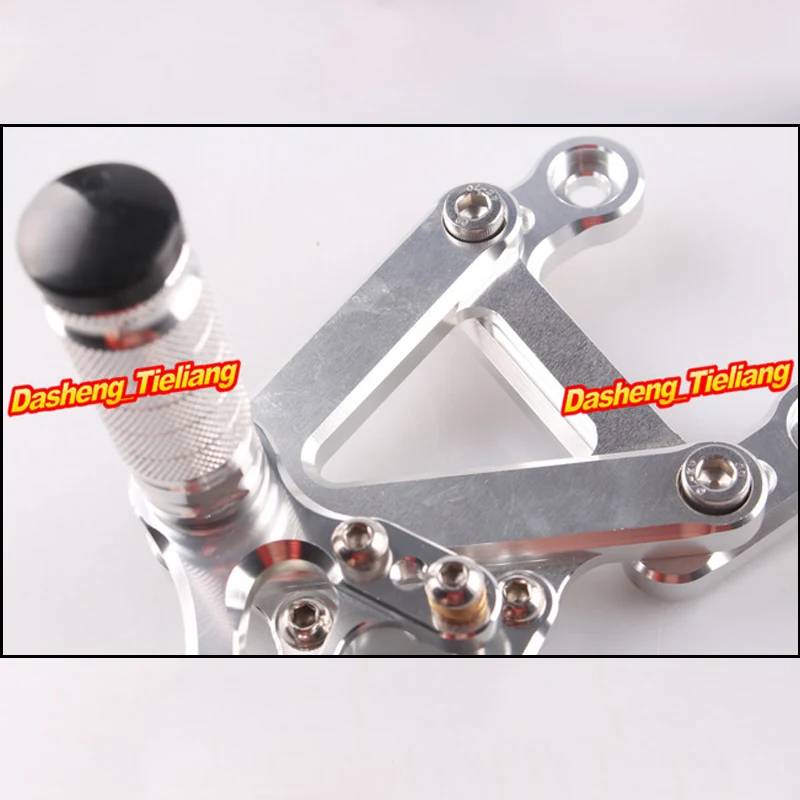 Adjustable Foot Pegs Rear Set Footrests Replacement Kit For Kawasaki Ninja ZX6R 2003 2004 Motorcycle Accessory Parts