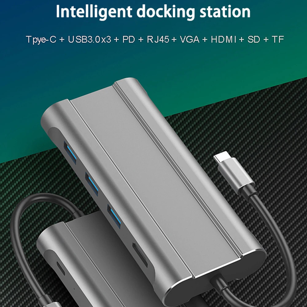Thunderbolt 3 Dock USB HUB Type C to HDMI 4K VGA
