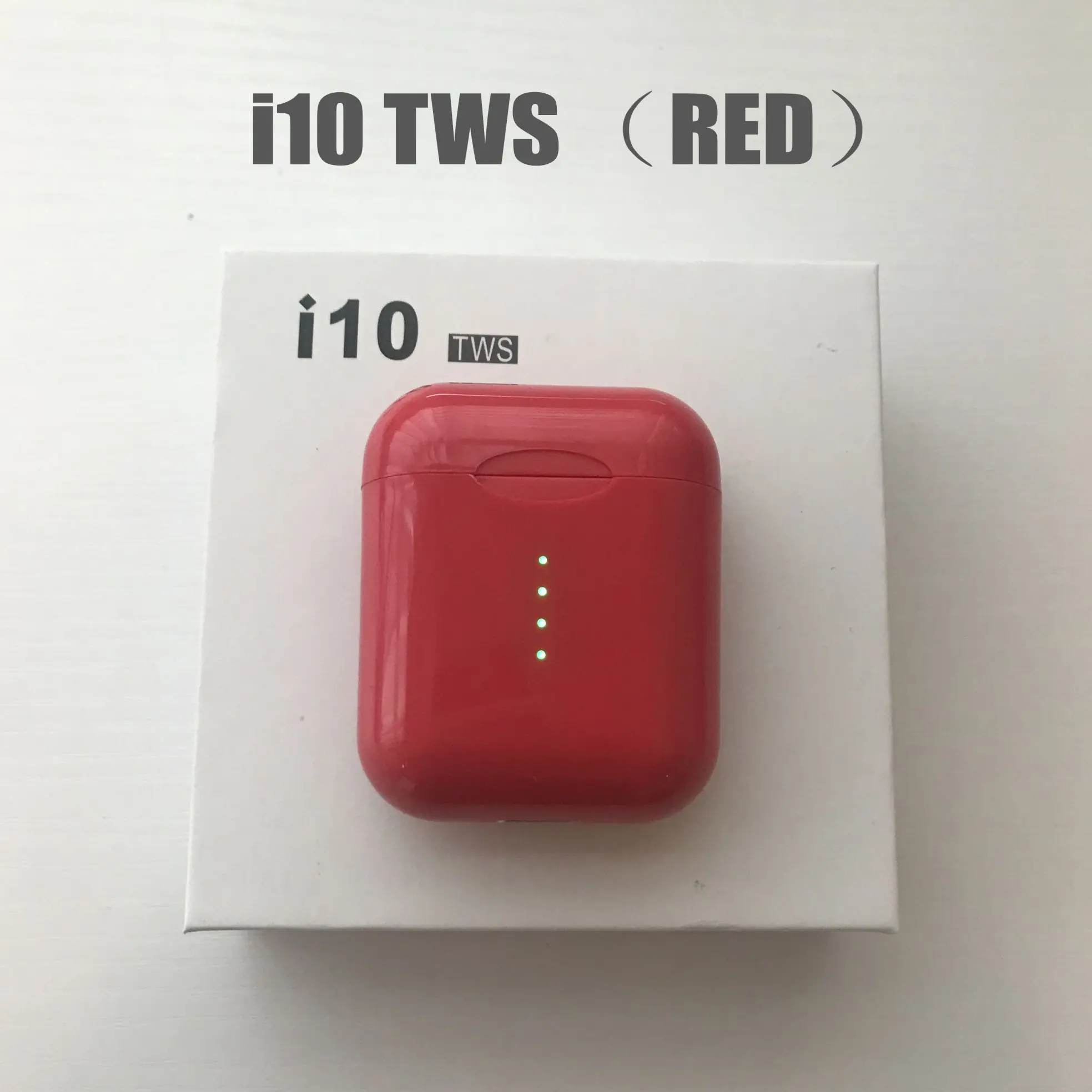 VSDTK i10 tws i10s tws Bluetooth беспроводные наушники Bluetooth 5,0 наушники с сенсорным управлением гарнитура для iphone xiaomi смартфонов - Цвет: i10 tws-Red