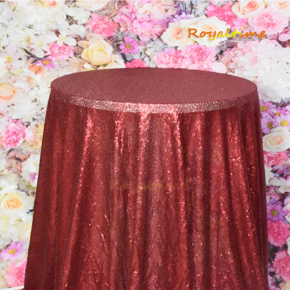 Burgundy Sequin Fabric 001
