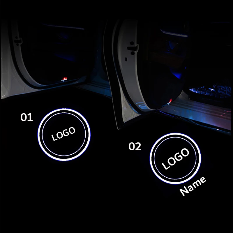 Светодиодный лазерный проектор с логотипом двери автомобиля привидение теневая