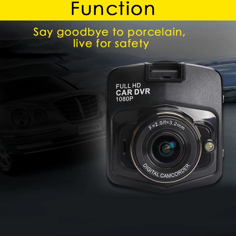 Общая фронтальная мини-камера Автомобильный видеорегистратор камера Full HD 1080P видео регистратор парковочный регистратор g-сенсор ночное видение видеорегистратор