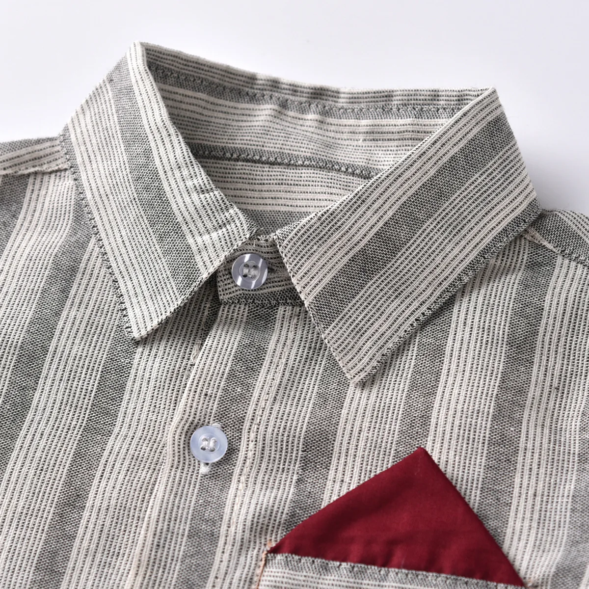 Рубашка в полоску для мальчиков; Новинка года; стильная рубашка для больших мальчиков; топы; импортные товары; блузка с длинными рукавами