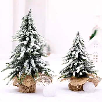 

Christmas Tree Cedar Pine Tree Miniature Micro Landscape Xmas New Year Fairy Garden Decor Christmas Home Decoration kw51
