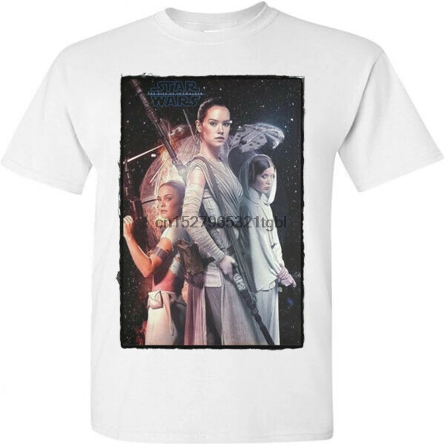 Новая белая футболка с принтом &quotThe Rise Of The Skywalker&quot Размеры s m l Xl 2Xl | Мужская