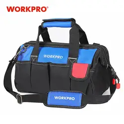 WORKPRO – trousse à outils, sacs de rangement étanches, sac à bandoulière avec ceinture à outils, outils d'électricien 