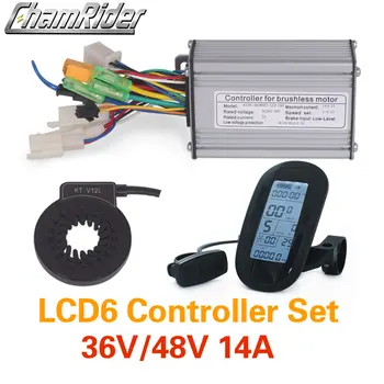

36V 250W 48V 350W Controller LCD LCD6 Display Meter PAS Set E-bike Conversion kit Dual Mode Hall Sensor and Hall Sensorless