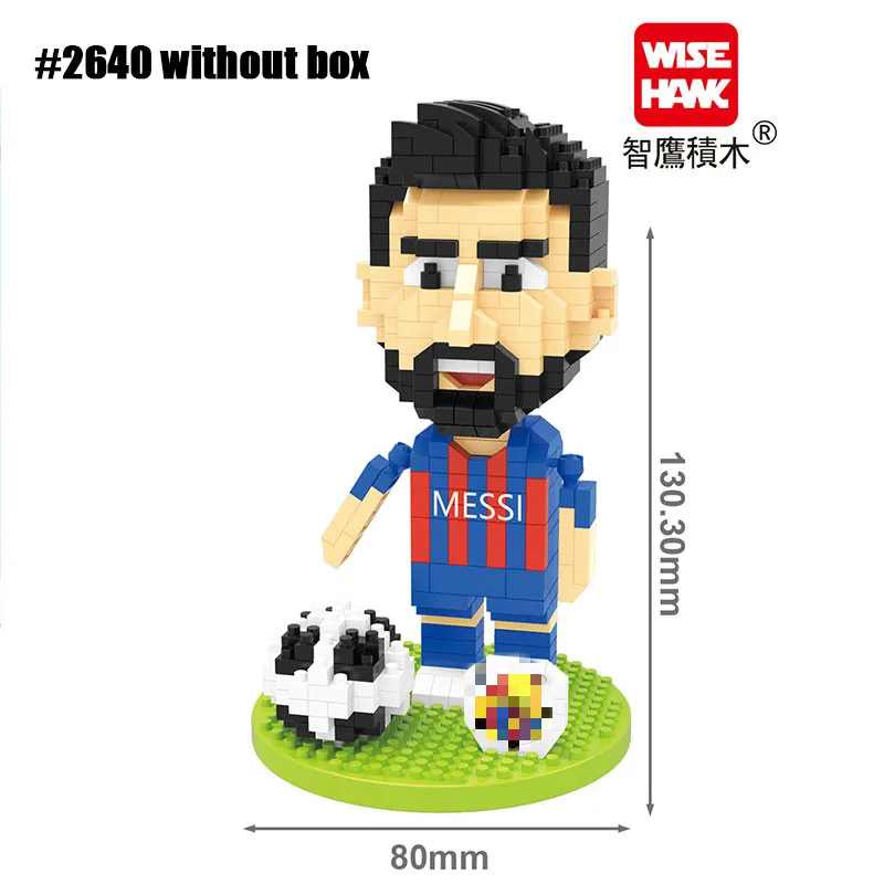 Construction blocks building blocks anime action toys anime block toys Football Player Figures Mini Blocks 3D Model Cartoon Bricks Anime DIY Micro Building Block Action Toys Kids Gifts Diamond Size