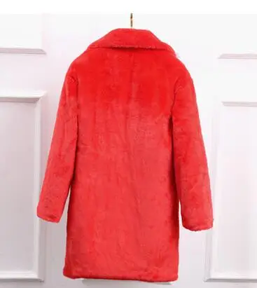 Большой размер, модное женское пальто из искусственного меха норки, актуальная Студенческая зимняя одежда, темпераментное меховое пальто 773 - Цвет: Белый