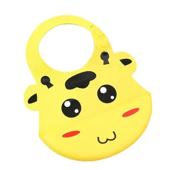 

Children Saliva Pocket Silicone Bib Cartoon Style Bib Waterproof And Antifouling Maternal And Child Supplies