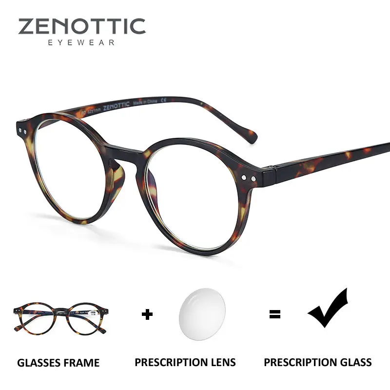 ZENOTTIC occhiali da lettura Anti luce blu donna uomo occhiali da vista  rotondi retrò montature Hyperopia presbiopia occhiali 1 1.5 2 2.5 4|Women's  Reading Glasses| - AliExpress