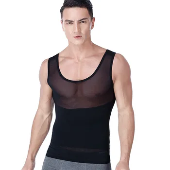 

Men's body shapers shou xiong gathered-waist beer belly slimming tight underwear light body traceless's abdomen vest