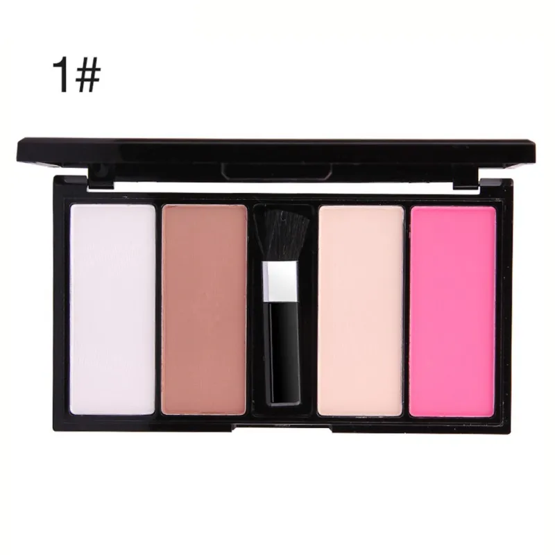 4-color Concealer Palette Cover Blemishes Brighten Skin Tone Create V-shape Face Concealer Cream Face Makeup Pallete