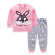  Baby Clothing Sets Autumn Baby Girs Clothes Infant Cotton Girls Clothes Tops +Pants 2pcs Underwear Outfits Kids Clothes Se 0-24M 