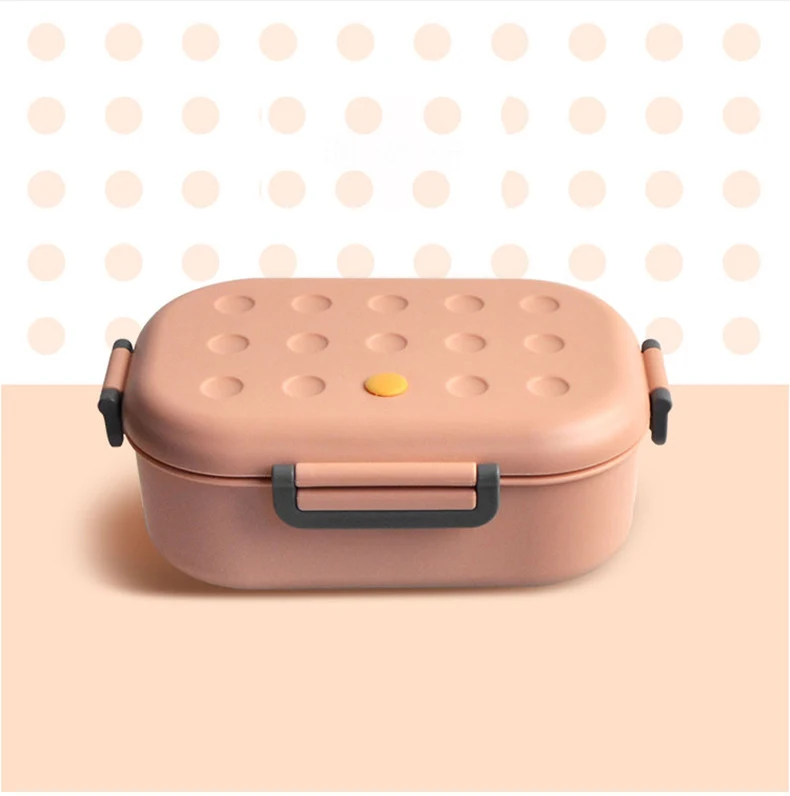 Здоровая Детская школьная силиконовая коробка для ленча крышка Bento Ланчбокс микроволновая печь контейнеры для еды с отделениями 1000 мл