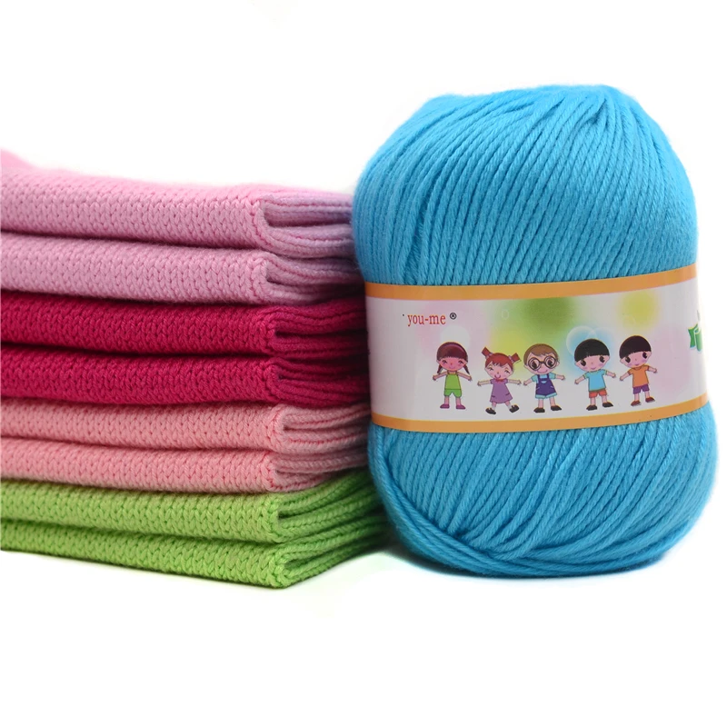 10 шт. пряжа для вязания Горячая Продажа Многоцветный Хлопок Шелк Вязание Пряжа