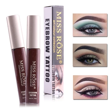 

9 Colors MISS ROSE 3D Shaping Tattoo Eyebrow Natural Waterproof Long Lasting Eyebrow MakeUp Easy To Wear Eyebrow Cosmetics TSLM1