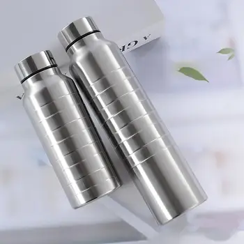 650/1000ml Rolled Thread Stainless Steel Large Capacity Portable Water Bottle 1