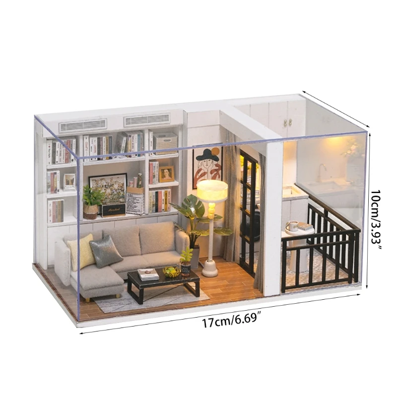 Миниатюрный Кукольный домик набор деревянных кукольных домиков DIY плюс