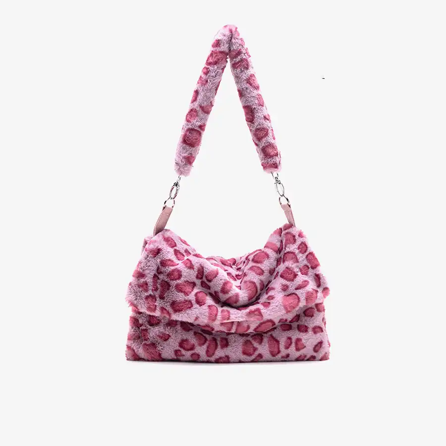 fluffy pink bag