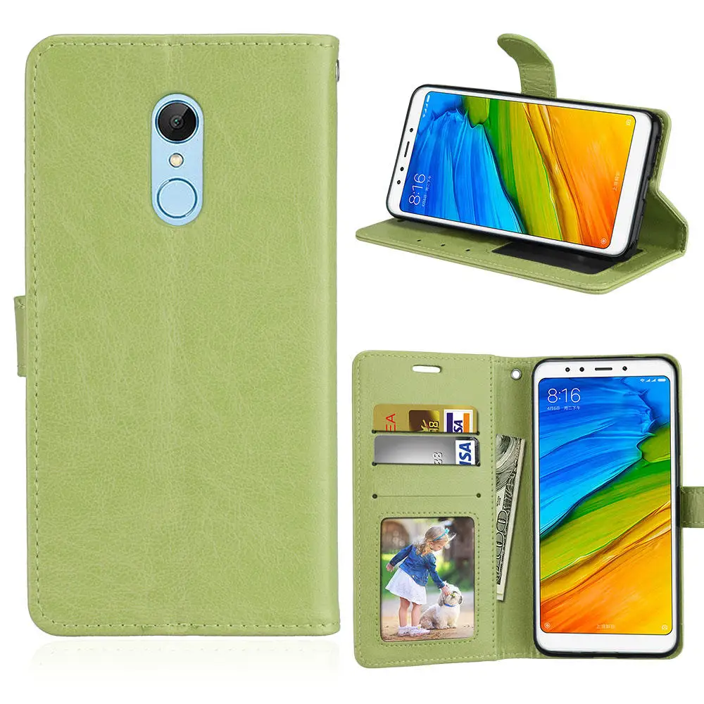 Чехол книжка из искусственной кожи для Xiaomi M4 5X 6X 8 A1 MIX2 Твердый с подставкой Redmi 4 4X